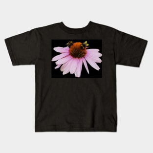 Echinacea Purpurea on White Background Kids T-Shirt